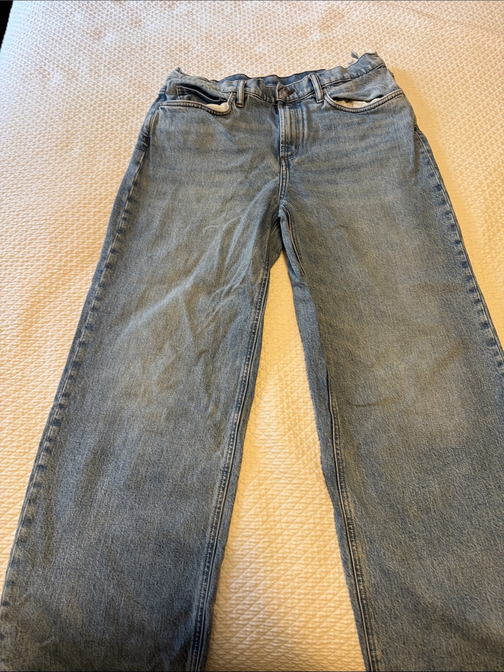 Vuori classic wide leg Jeans in Light Blue